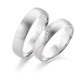 Linden Trauringe / Eheringe Ebikon mit Diamanten - 1268/1269